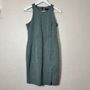 BANANA REPUBLIC Gray Sleeveless Sheath‎ Dress, Size Petite 8P